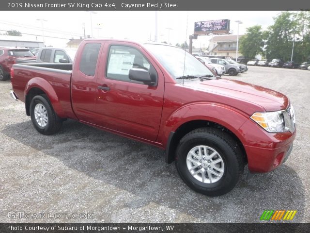 2019 Nissan Frontier SV King Cab 4x4 in Cayenne Red