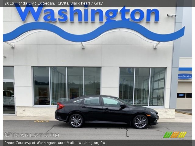 2019 Honda Civic EX Sedan in Crystal Black Pearl