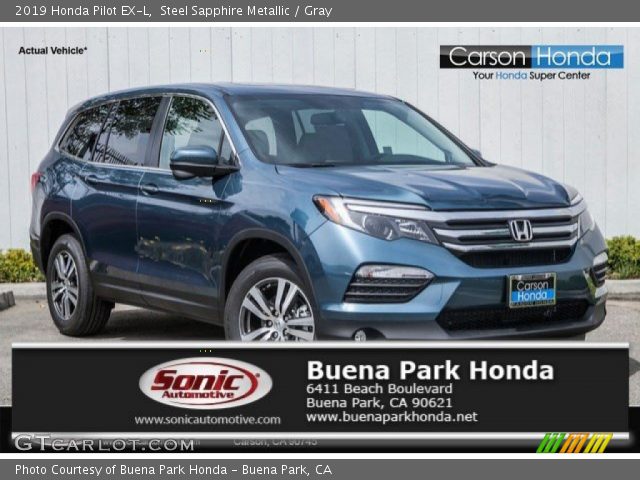 2019 Honda Pilot EX-L in Steel Sapphire Metallic