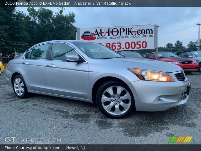 2010 Honda Accord EX-L V6 Sedan in Alabaster Silver Metallic