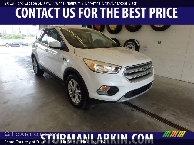 2019 Ford Escape SE 4WD in White Platinum