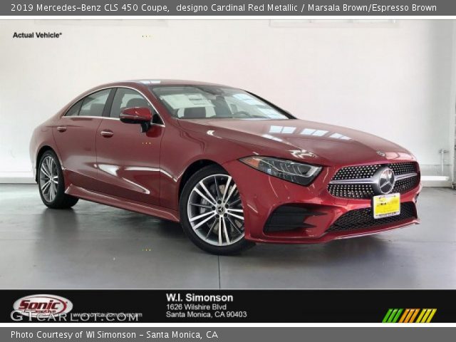 2019 Mercedes-Benz CLS 450 Coupe in designo Cardinal Red Metallic