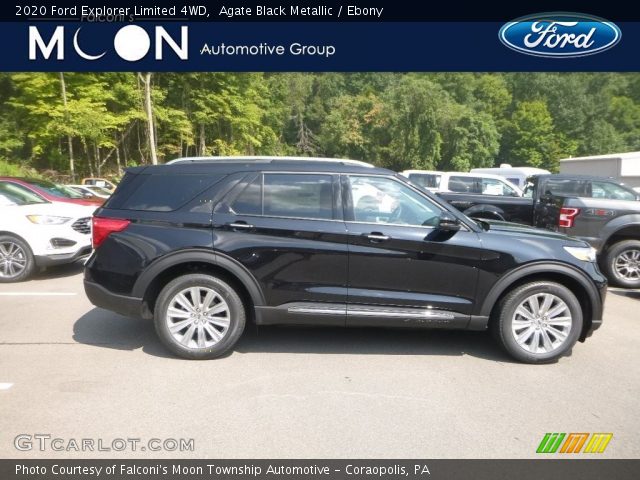 2020 Ford Explorer Limited 4WD in Agate Black Metallic