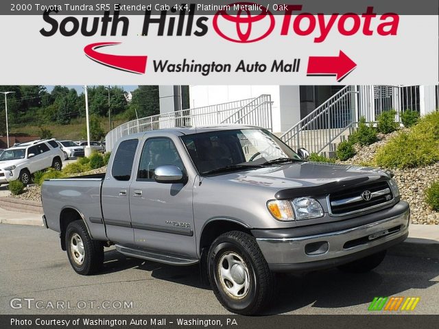 2000 Toyota Tundra SR5 Extended Cab 4x4 in Platinum Metallic