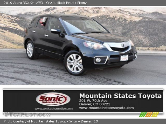 2010 Acura RDX SH-AWD in Crystal Black Pearl