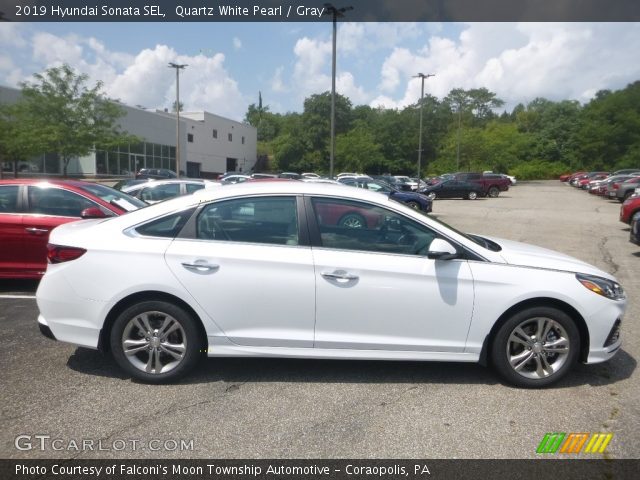 2019 Hyundai Sonata SEL in Quartz White Pearl