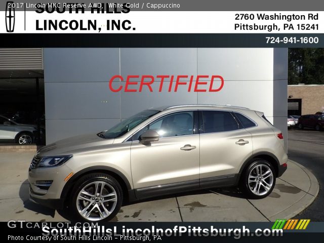 2017 Lincoln MKC Reserve AWD in White Gold