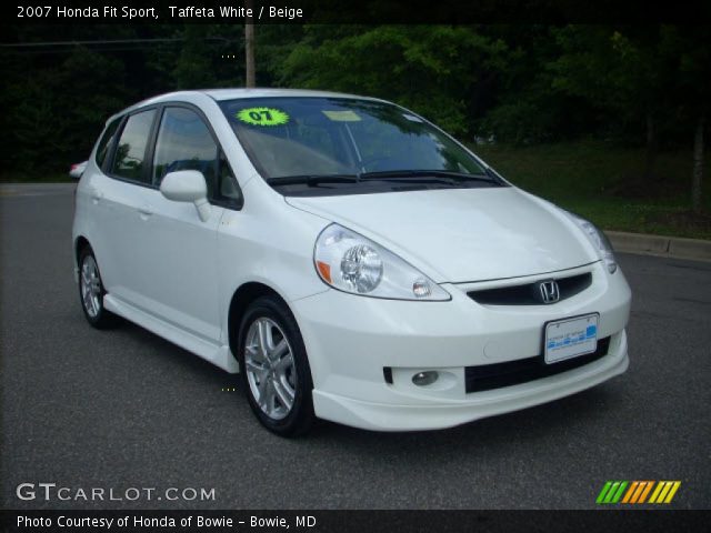 2007 Honda Fit Sport in Taffeta White
