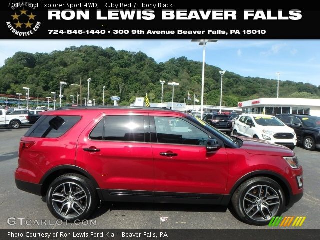 2017 Ford Explorer Sport 4WD in Ruby Red