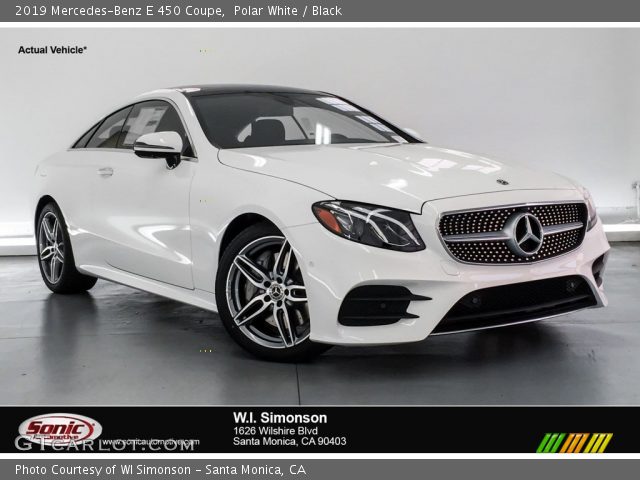 2019 Mercedes-Benz E 450 Coupe in Polar White