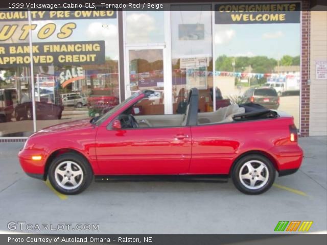 1999 Volkswagen Cabrio GLS in Tornado Red