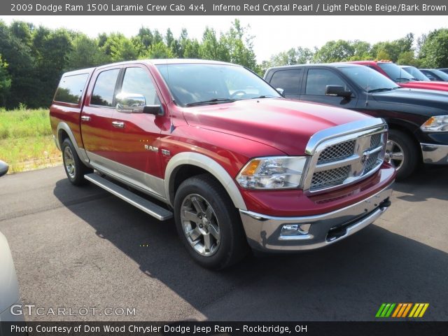 2009 Dodge Ram 1500 Laramie Crew Cab 4x4 in Inferno Red Crystal Pearl
