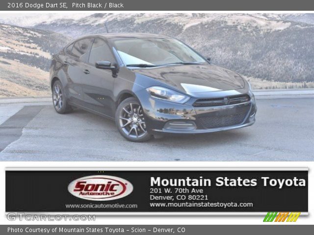 2016 Dodge Dart SE in Pitch Black