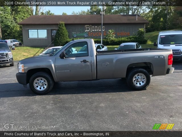 2008 Chevrolet Silverado 1500 Work Truck Regular Cab 4x4 in Graystone Metallic