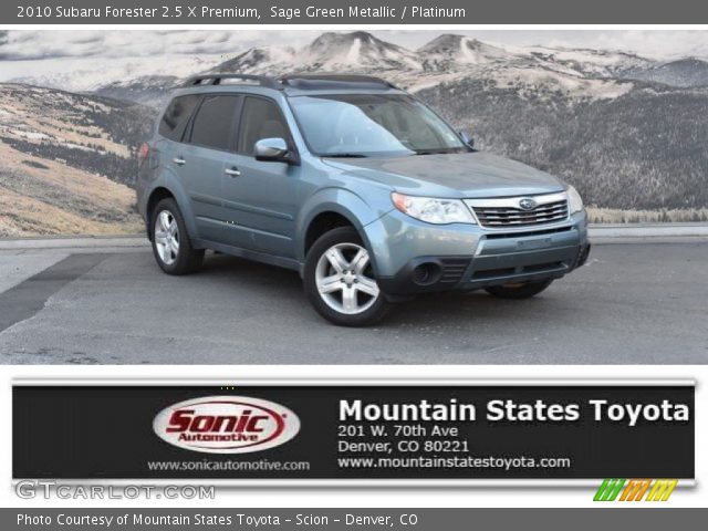2010 Subaru Forester 2.5 X Premium in Sage Green Metallic
