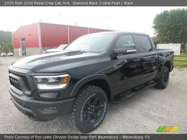 2020 Ram 1500 Rebel Crew Cab 4x4 in Diamond Black Crystal Pearl