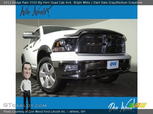 2011 Dodge Ram 1500 Big Horn Quad Cab 4x4 in Bright White