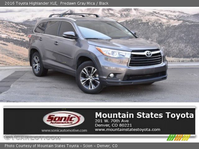 2016 Toyota Highlander XLE in Predawn Gray Mica