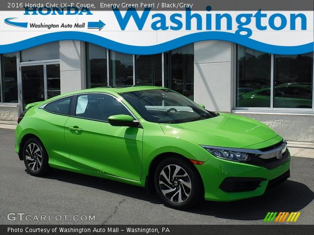 2016 Honda Civic LX-P Coupe in Energy Green Pearl