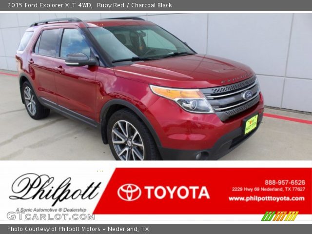 2015 Ford Explorer XLT 4WD in Ruby Red