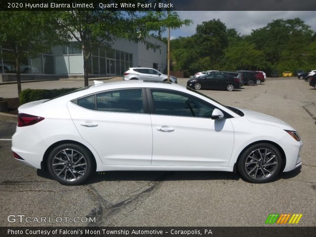 2020 Hyundai Elantra Limited in Quartz White Pearl