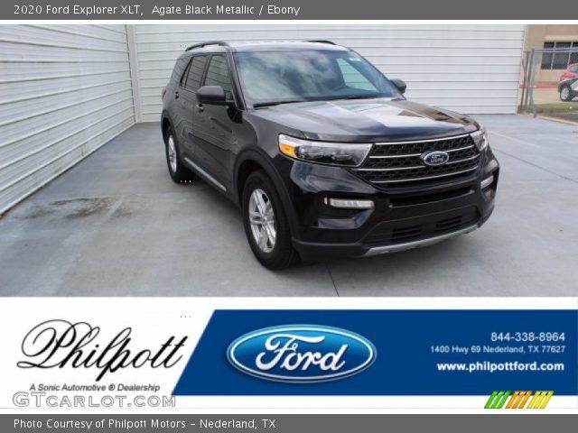 2020 Ford Explorer XLT in Agate Black Metallic