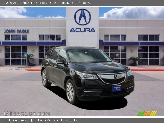 2016 Acura MDX Technology in Crystal Black Pearl