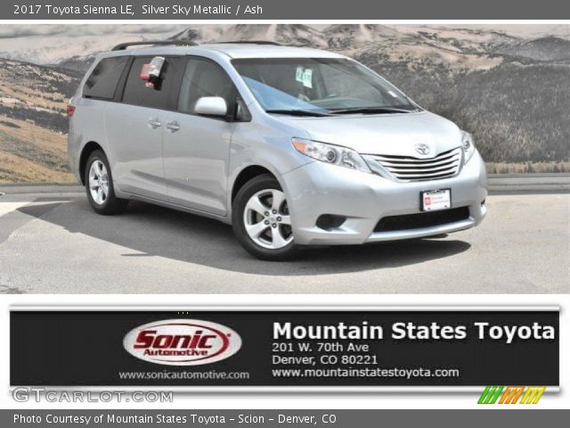 2017 Toyota Sienna LE in Silver Sky Metallic