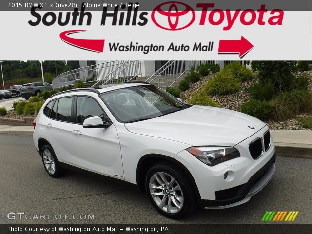 2015 BMW X1 xDrive28i in Alpine White