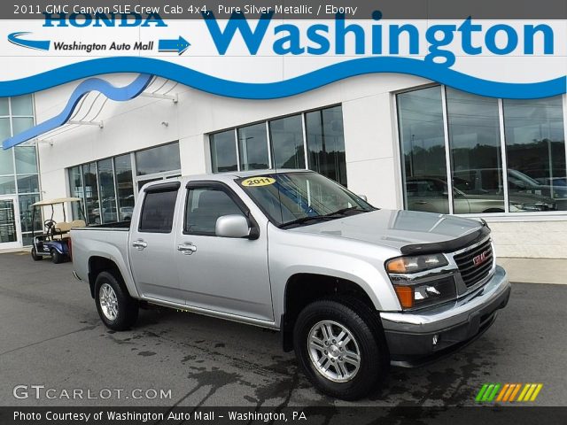 2011 GMC Canyon SLE Crew Cab 4x4 in Pure Silver Metallic