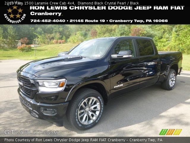 2019 Ram 1500 Laramie Crew Cab 4x4 in Diamond Black Crystal Pearl