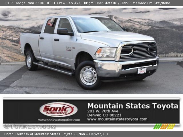 2012 Dodge Ram 2500 HD ST Crew Cab 4x4 in Bright Silver Metallic