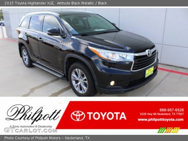 2015 Toyota Highlander XLE in Attitude Black Metallic