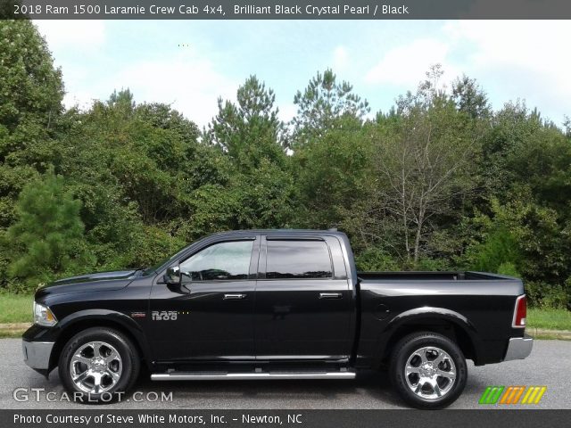 2018 Ram 1500 Laramie Crew Cab 4x4 in Brilliant Black Crystal Pearl