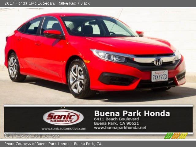 2017 Honda Civic LX Sedan in Rallye Red