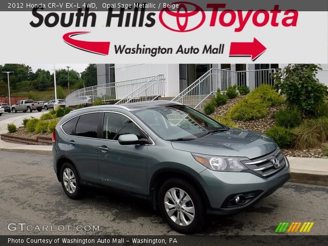 2012 Honda CR-V EX-L 4WD in Opal Sage Metallic