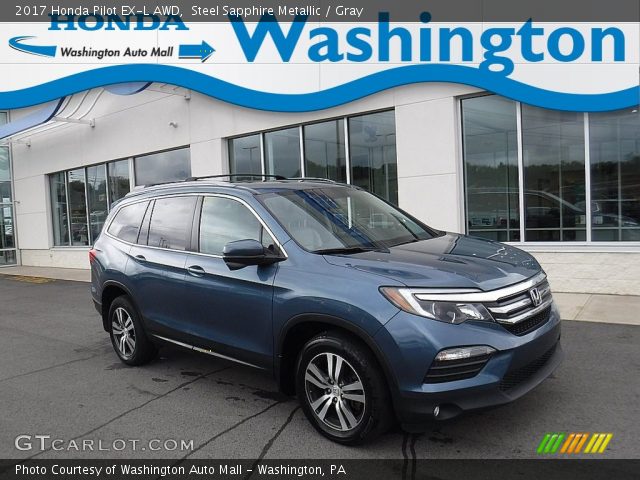 2017 Honda Pilot EX-L AWD in Steel Sapphire Metallic