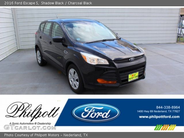 2016 Ford Escape S in Shadow Black