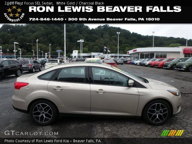 2018 Ford Focus SEL Sedan in White Gold