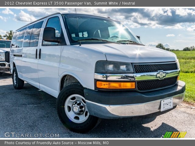 2012 Chevrolet Express LT 3500 Passenger Van in Summit White