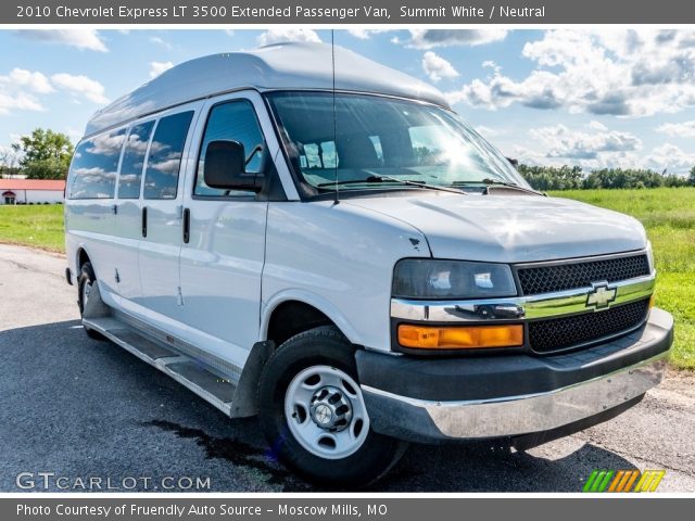 2010 Chevrolet Express LT 3500 Extended Passenger Van in Summit White
