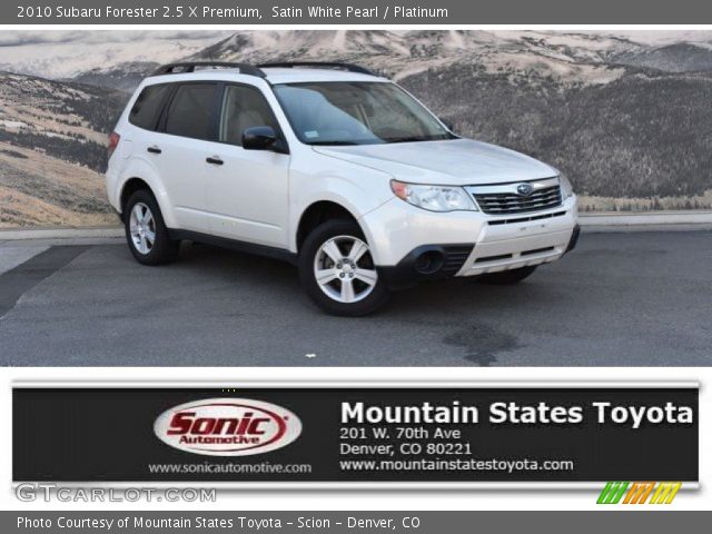 2010 Subaru Forester 2.5 X Premium in Satin White Pearl