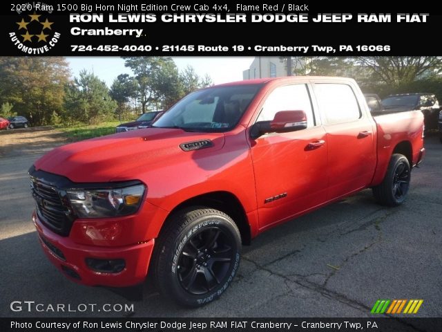 2020 Ram 1500 Big Horn Night Edition Crew Cab 4x4 in Flame Red