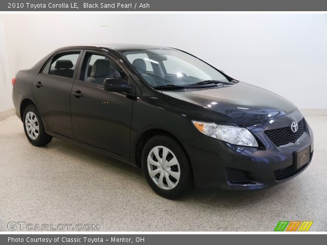 2010 Toyota Corolla LE in Black Sand Pearl