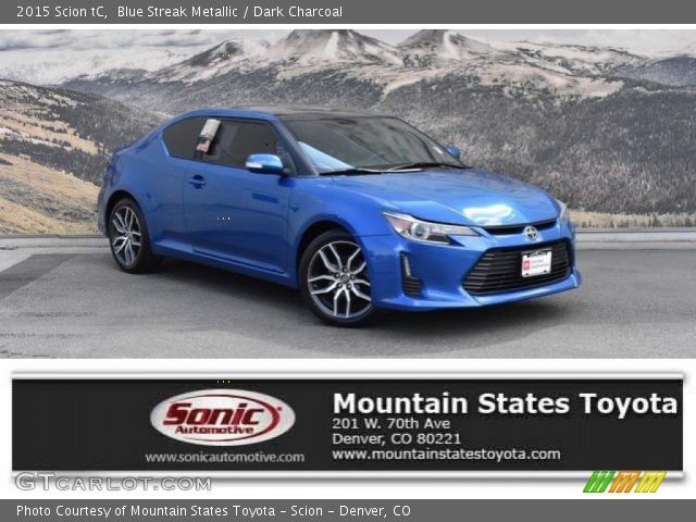 2015 Scion tC  in Blue Streak Metallic