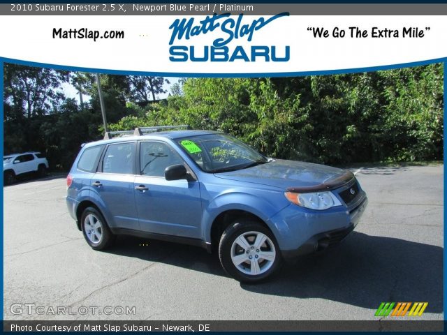 2010 Subaru Forester 2.5 X in Newport Blue Pearl