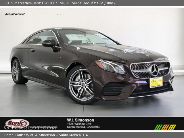 2019 Mercedes-Benz E 450 Coupe in Rubellite Red Metallic