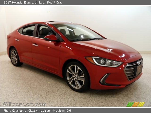 2017 Hyundai Elantra Limited in Red