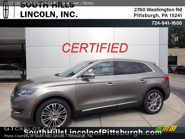 2017 Lincoln MKX Reserve AWD in Luxe Silver