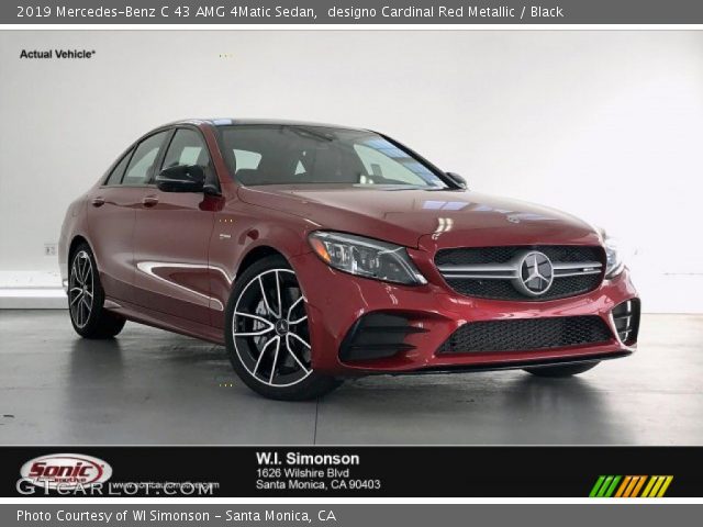 2019 Mercedes-Benz C 43 AMG 4Matic Sedan in designo Cardinal Red Metallic